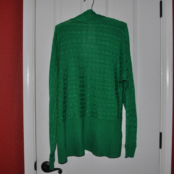 New RALPH LAUREN Green Open Front Cardigan NWT E4 - Picture 4 of 5